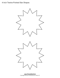 Download A Pdf Sheet Of Twelve Pointed Star Shapes For Your Artwork Or Scrapbook Project These Prin Star Template Printable Star Template Sunday School Crafts