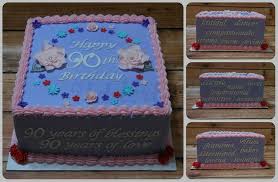 Whenever i see beautiful cakes decorated with flowers i remember my 10th birthday, when my mom my littlest always wants a chocolate cake so i just make a super simple round one, cover. 90th Birthday Cake Cake By Michelle Cakesdecor