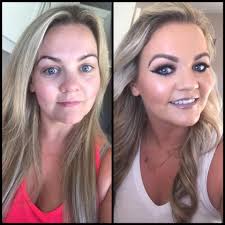 Before and After!! I have no problem goin out during the day without makeup  but I do love a full face at night!!! 😂😂😂 not used to a nude lip  though... 🙈🙈