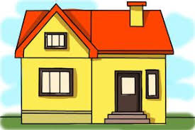 Now, from the end point of the horizontal line, draw a slant line parallel to the side of the triangle. How To Draw A Big House Drawingnow