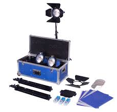 Buy Arri L0 36700 B L036700b Arrilite 750 Plus 3 Tungsten Lighting Kit With Wheels Bare Ends