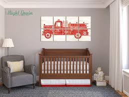 Large Fire Engine Wall Art Print Perfect For Little Boys Rooms Decor Custom Made 24x48 Fire Truck Nursery Boys Room Decor Little Boys Rooms
