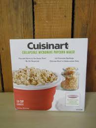 Laroma micro 3 quart glass popcorn popper maker with temp safe glass open box. Cuisinart Microwave Popcorn Maker 10 Cup Capacity Estatesales Org
