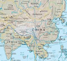 Wie viele gebirge es gibt. Gebirge In Der Karte Von China Karte Von China Mit Bergen Ost Asien Asien