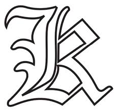 Learn how to write calligraphy with free downloadable calligraphy worksheets! Free Printable Gothic Calligraphy Letters Gothic Calligraphy Letter K Freebie Finding Mom