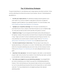 Scope Of Work Template Advertising Strategies How To Attract Customers Advertising