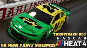Buy the nascar heat 4 september dlc content and get 35+ new paint schemes from the monster energy nascar cup series, 10 new paint schemes from the nascar xfinity series, and 3 new challenges! 60 New Paint Schemes Nascar Heat 4 Paint Schemes Review Throwback Dlc Youtube
