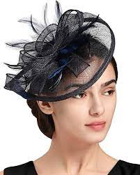 Fascinators Hat For Women Kentucky Derby Headband Wedding Feathers Tea Party Hair Clip Amazon Ca Clothing Access Hat Hairstyles Party Hair Clips Fascinator