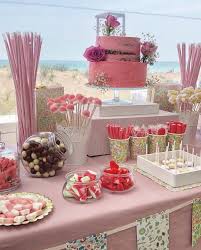 Pink Themed Cake Table Cake Pink Table Themed Geschenk Hochzeit Geburtstagsfeier Ideen Geburtstagsfeier