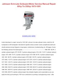 60 hp johnson seahorse manual ebook