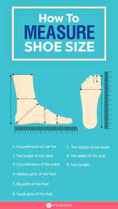 How To Measure Shoe Size A Guide With Sizing Chart Shoe Size Measurements Size Chart