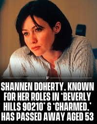 Another hard one for my generation. 😢 R.I.P. Shannen Doherty. #90210  #RIPShannenDoherty