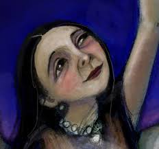 Navajo Folktale Art Print, How the Stars Came Into the Sky, Trickster  Coyote Portrait, First Woman Illustration (6x8) Folktale Art