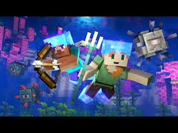 Ocean Monument Alex And Steve Life Minecraft Animation Youtube Lego Hogwarts Animation Minecraft