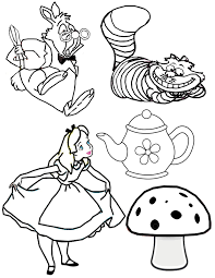 Die bilder von für thema alice im wunderland. Alice In Wonderland Tea Party Coloring Pages Outside The Box Mad Hatter S Tea Party On T Mad Hatter Cartoon Alice In Wonderland Drawings Alice In Wonderland