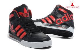 Adidas Black And Red High Tops Red And Black Adidas Hightops Nike Shoes Women Nike Free Shoes Nike Women