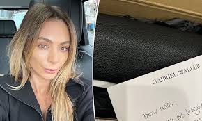 Nadia Bartel shows off her pricey designer Balenciaga bag