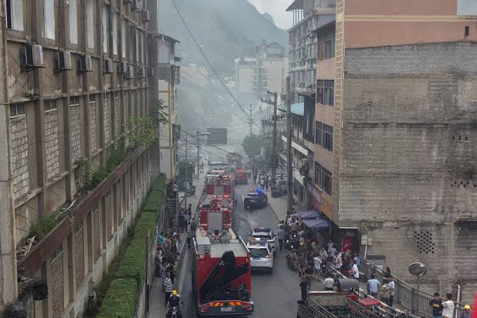 A huge landslide in southwest China buries homes and force more than 1,000  to evacuate | NEWS10 ABC