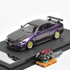 Diecast Model Arabalar Coolart CA 1 64 GTR R34 Kalıplı Model Araba D240527  Yi TL1,135.48 | DHgate