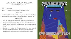 Just because we named it minecraft live doesn't mean that you can't watch it over and over and over again whenever you want. Classroom Build Challenge Minecraft Book Covers Minecraft Education Edition