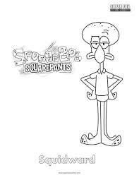 Download and print these spongebob characters coloring pages for free. Squidward Spongebob Coloring Super Fun Coloring