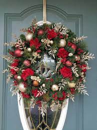 Traditional Christmas Wreath Christmas Wreath For Front Door Red And Gold Christmas Wreath Elegant Christmas Wreath Cranberry Wreath Christmas Wreaths Front Door Christmas Decorations Christmas Wreaths To Make