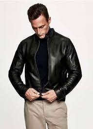 Rubberised Leather Jacket Mens Outfits Boy S Clothing Leather Jacket