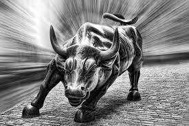 Black And White Bull Canvas Wall Street Bull Black And White Bull Art Bull Artwork Fine Art America