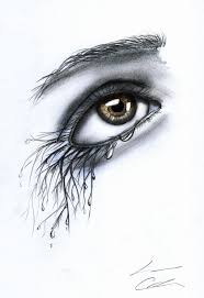 Weeping Willow Woman Eye Sketch