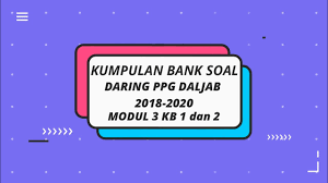 We did not find results for: Bank Soal Daring Ppg 2020 Tes Formatif Modul 3 Kb 1 Dan 2 Youtube