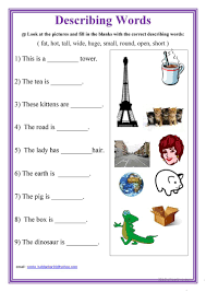 Teaching adjectives for kids is relatively easy compared to the other concepts in english. Describing Words English Esl Worksheets For Distance Learning And Physical Classrooms