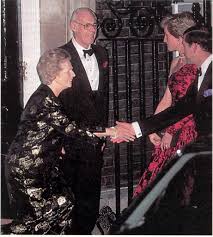November 20 1989 Prince Charles Princess Diana Margaret Thatcher And Her Husband Dennis Thatcher Attend A Dinn Lady Diana Charles And Diana Princess Diana