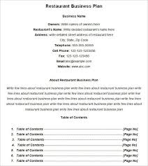 Restaurant Business Plan Template Word Unique Restaurant Business Plan Template In 2020 Restaurant Business Plan Business Plan Template Pdf Business Plan Template Word