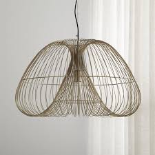 Cosmo Brass Wire Pendant Light Reviews Crate And Barrel Wire Pendant Light Pendant Light Diy Pendant Light
