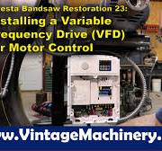 Diresta Bandsaw Restoration 32: Installing a Variable Frequency Drive (VFD)  for Motor Control