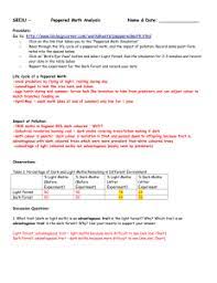 Proc natl acad sci u s a. 3 Peppered Moth Simulation Analysis Answers