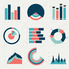 Flat Charts Graphs Vector Design