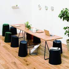 pp stackable stool dark gray in 2021 foldable table stackable stools table