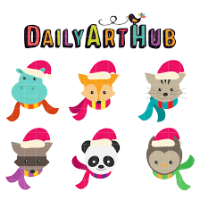 Check spelling or type a new query. Christmas Animals Clip Art Set Daily Art Hub Free Clip Art Everyday
