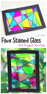 Faux Stained Glass Suncatcher Craft For Kids Easy Art Projects School Art Projects Kids Art Projects