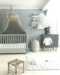 Stylisches Babyzimmer Grau Weiss Babybett Baldachin Dekoration Unisex Babyzimmer Babyzimmer Deko Und Babyzimmer