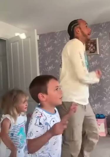 Lewis Hamilton with His Nephew | TikTok