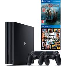 Sony Ps4 Pro 1tb Eurasia Konsol 2 Kol God Of War Gta Fiyati