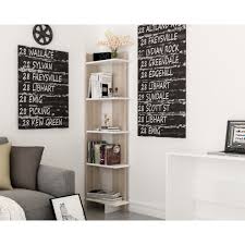 Shop online to discover bedroom furniture Decorotika Alice 5 Shelf Modern Display Corner Bookcase Bookshelf On Onbuy