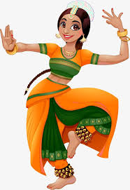 Vector Hand Painted India Dancing Girl Woman Cartoon Hand Vector Painted Vector Indian Vector Girl Vector Indian Illustration India Art Dancing Drawings