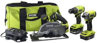 Perfect combo kit for all your diy and. Ryobi P1837 18v One Cordless Brushless 3 Tool Combo Contractor Kit 9 Pieces Drill Driver Impact Driver Circular Saw 7 1 4 In Blade Blade Wrench Charger 2 0 3 0 Ah Batteries Bag Buy Online