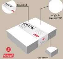 Paper Block Pad (Memo Pad), 480 Pages (Mixed and White) (8.5 cm x 10.5 cm)  - 480 / Mix Colour