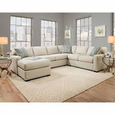 Karissa Fabric Sectional Off White Home Fabric Sectional Living Room Sectional