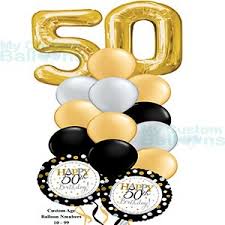 The flowers, and in particular our happy birthday flowers make our life happier. My Custom Balloons Happy 50th Birthday Balloon Bouquet With Numbers