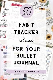Floral year at a glance. 50 Bullet Journal Habit Tracker Ideas For Your Next Spread Its Claudia G